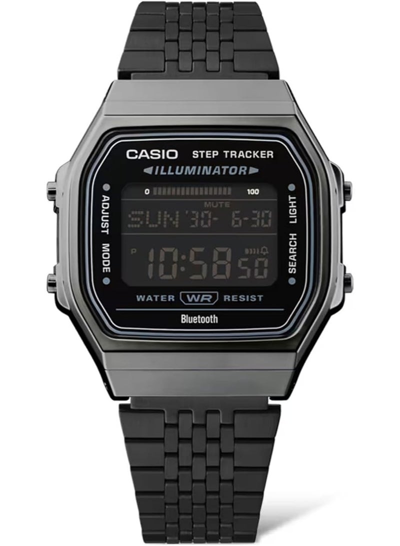 Casio Vintage ABL-100WEGG-1BDF Unisex Digital Watch – Bluetooth, Step Counter, LED Light, Dual Time, Stopwatch, Timer, 5 Alarms, 2-Year Battery, Resin Case, Stainless Steel Band - Image 2